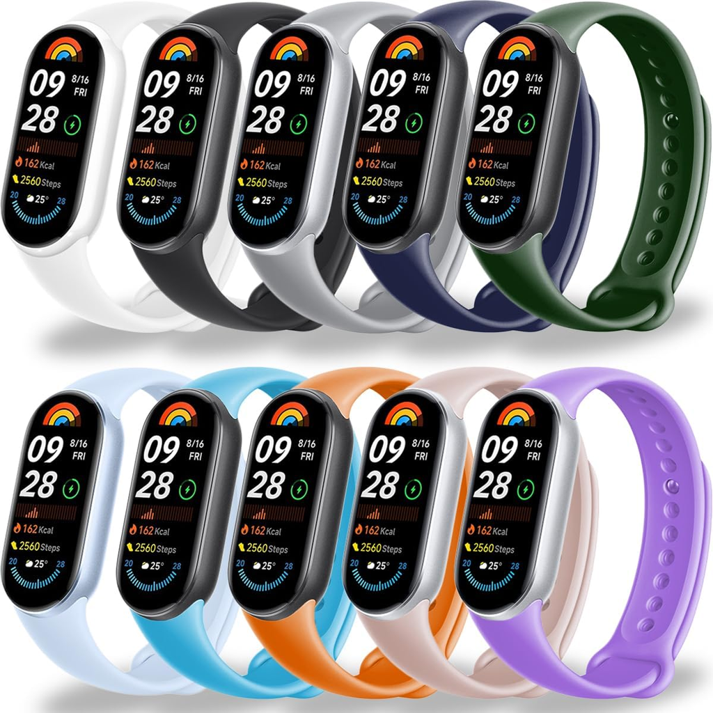 Bracelet De Rechange En Silicone Pour Xiaomi Mi Band 8 et Mi Band 9