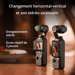 [190021094970] DJI Osmo Pocket 3 Caméra Vlogging CMOS 1'' et Vidéo 4K/120 ips
