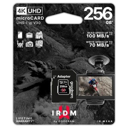 [5908267930403] Carte Mémoire Micro SD 256GO Class 10 4K Avec Adaptateur Goodram