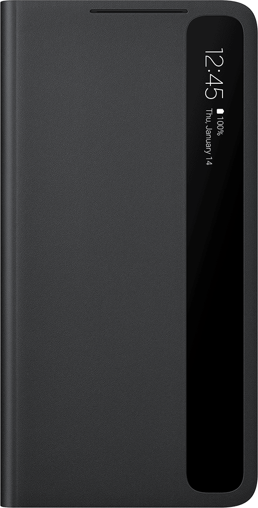Folio Clear View Cover Avec S Pen Noir Pour Samsung Galaxy S21 Ultra 5G