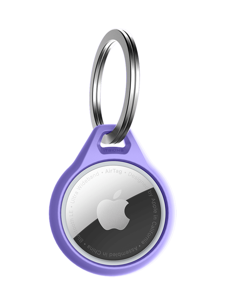 Coque Silicone Mauve Itskins Pour Apple Airtags