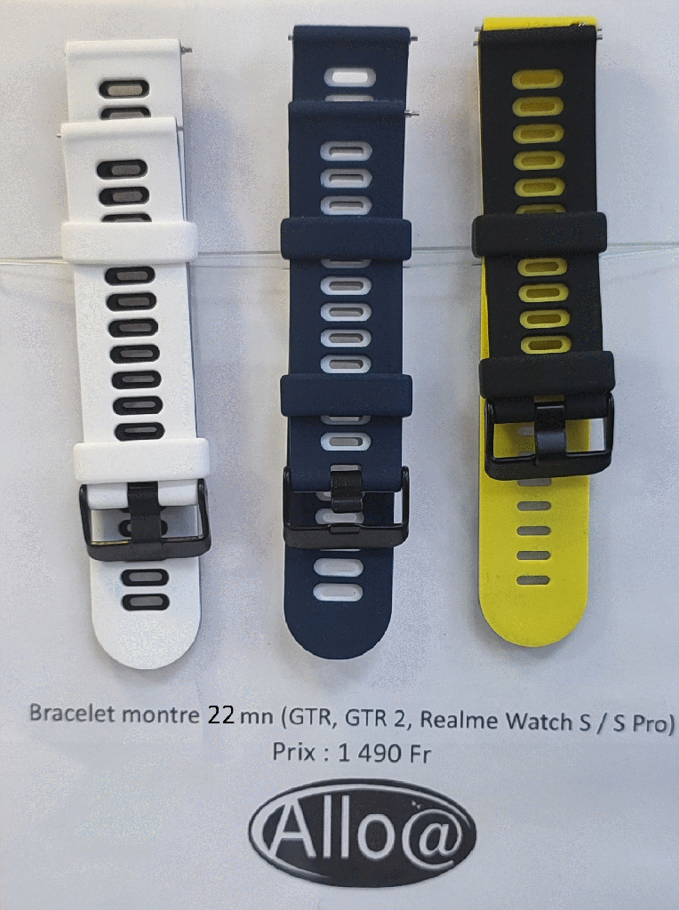 Bracelet De Rechange En Silicone Pour Realme Watch S 22 MM
