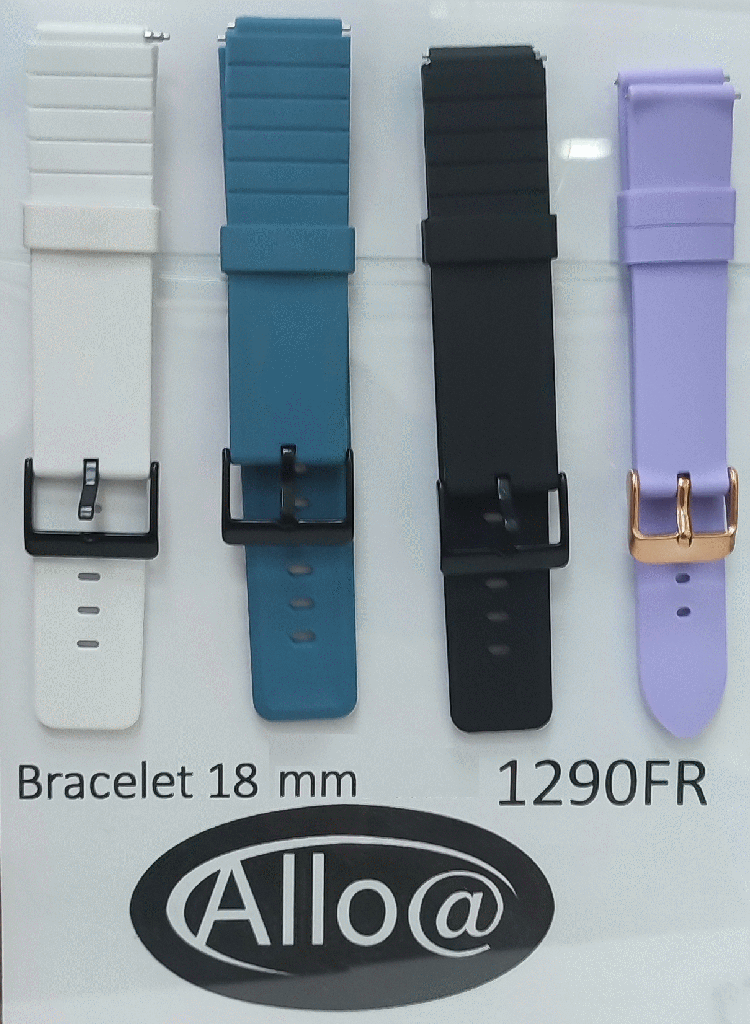 Bracelet De Rechange En Silicone Pour Montre 18 mm