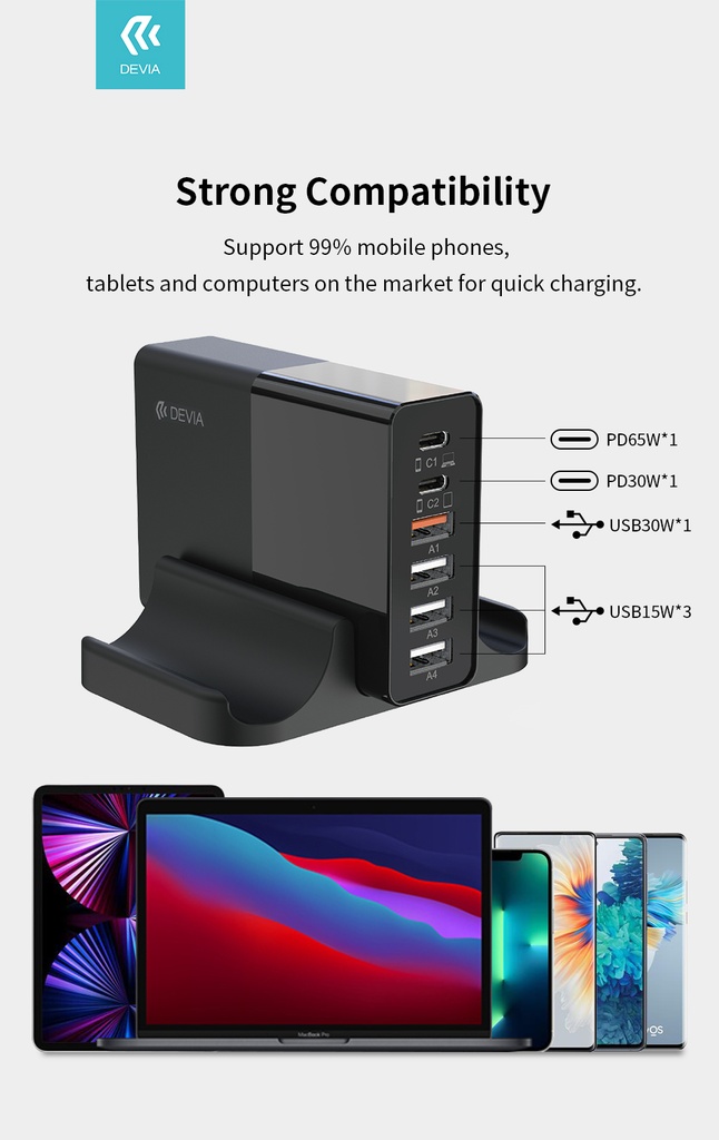 Dock De Charge Devia 80 Watts