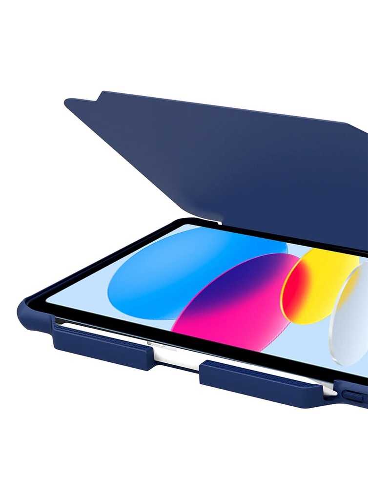 Etui Folio Itskins Hybrid R Solid Bleu Marine Pour Apple iPad 10,9 Pouces