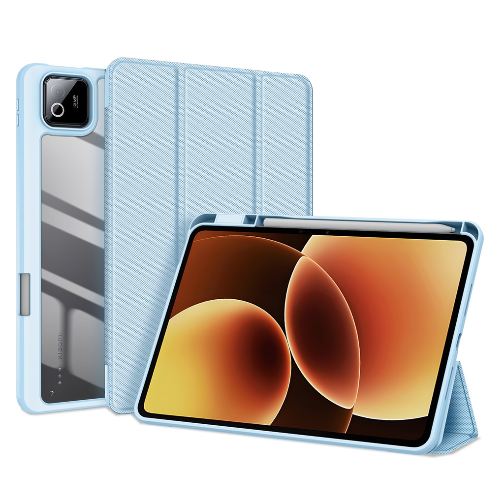 Etui Clapet Dux Dulcis Toby Bleu Pour Xiaomi Mi Pad 7 / 7 Pro / 8 / 8 Pro