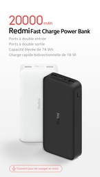 [6934177716874] Power Bank Xiaomi Redmi 20000mAh Fast Charge 18W