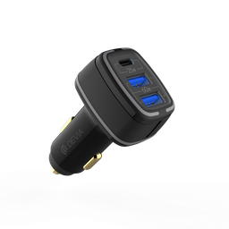 [6938595351761] Chargeur Voiture Charge Rapide Devia 3 Ports 80 Watts