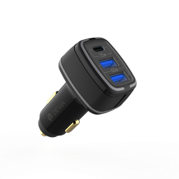 [6938595379918] Chargeur Voiture Charge Rapide Devia 3 Ports 80 Watts