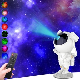 Astronaut Galaxy Projector Light Avec Télécommande Luminosité Réglable Multiple Night Light